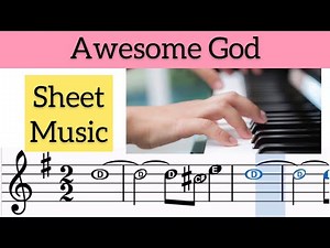 Awesome god - Hillsong | piano tutorial | sheet music