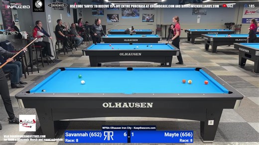 SAVANNAH EASTON vs MAYTE ROPERO | WPBA Olhausen Iron City Invitational 2026 WR4 Race to 8 ***Also on YouTube @SavannahEaston *** | Savannah “The RoadRunner” Easton