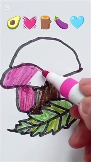 Mushroom 🍄‍🟫, colored pencils #art #colored #drawing