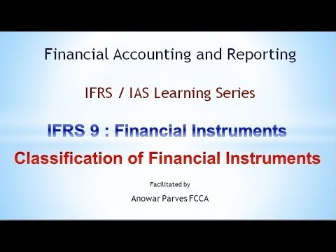 IFRS 9 Classification of Financial Instruments