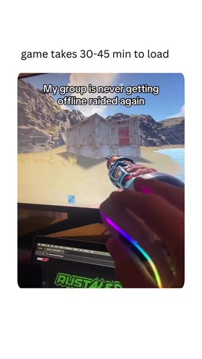 PvP • Raids • Laughs on Instagram: "💀 “Spawned naked, died rich. Classic Rust storyline 😂 #RustLife #LootRunFail”"