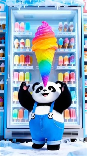 Fridge wala funny scene! Panda par icecream ki baarish! 😂 Funny & Emotional #youtubeshorts