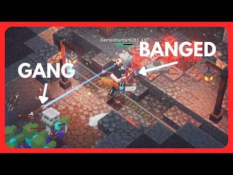 Getting Gangbanged in Minecraft Dungeons
