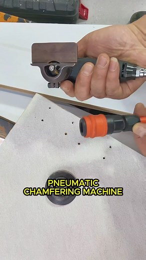 Get Perfect Chamfers Every Time! 🔧💪 Grab the Pneumatic Chamfering Machine! Buy now ➡️ https://quickmechtools.com/products/pneumatic-chamfering-machince #Chamfering #Wood #steel #Fyp #QuickMechTools | Quickmechtools