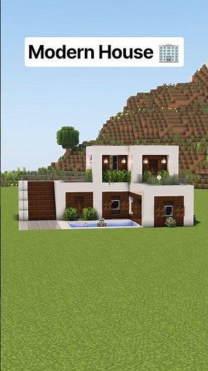 Aesthetic Modern Dark Oak House in MINECRAFT 🏢✨