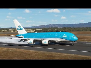 Emergency Landing! KLM Airbus A380 Safely Touches Down at Oakland Airport USA
