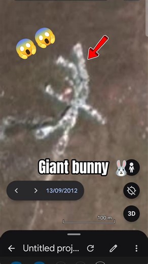 giant bunny found on Google earth 🗺️🌍 #googleearth #googlemaps