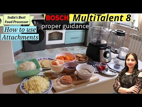 Bosch Food Processor Multi Talent 8 Review & Recipes | How To Use Bosch Food Processor Attachments