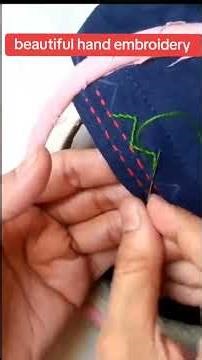 #Beautiful Hand Embroidery 🪡 Design _Ideas #kacha tanka karhai _design