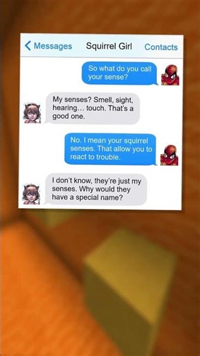 spider-man texts squirel girl 🐿️