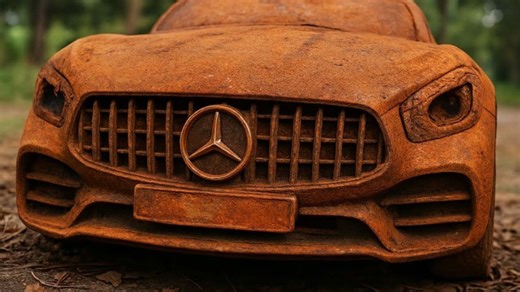 Tiny Abandoned Mercedes GT 63 Gets Full Supercar Makeover Into Jaw-Dropping Electric Stunner