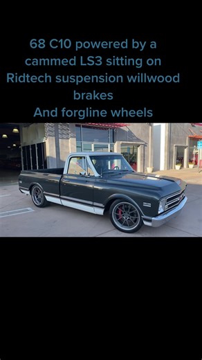 C10 Classic Car with Cammed LS3 Engine and Forgeline Wheels