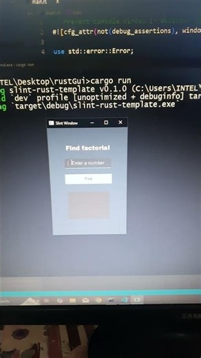 rust gui | slint 'find factorial' | CodeLearning
