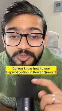 How to use Unpivot in Excel | Excel Amazing Trick #excel #exceltips #shorts