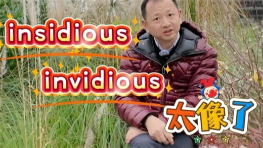 insidious，invidious辨析