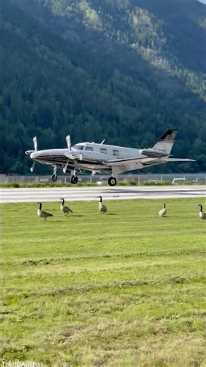 Piper PA-31T Cheyenne II Landing
