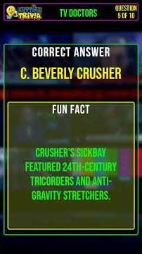 Challenge Your Brain: Can You Ace These 10 TV Doctors Trivia Questions? #Shorts