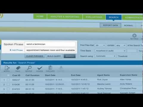 Nexidia Interaction Analytics Demonstration
