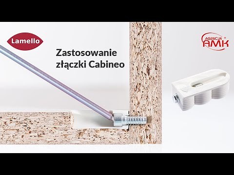Cabineo 8 i 12 Lamello - zastosowanie złączki
