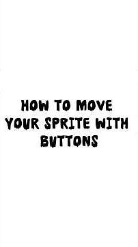 How to move your sprite with buttons in makecode arcade chi