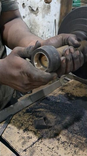 Reaming CR bushes to fit the pin #trending #ytshorts #work #skills #diy #mechanic