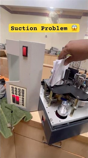 Cash Bundle Counting Machine Suction Problem 😱 | Easy Fix #shorts