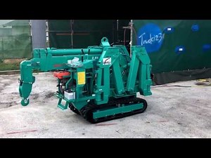 カニクレーンの作動方法（クローラクレーン）