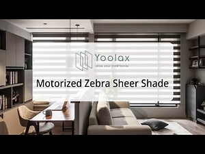 Yoolax Motorized Zebra Sheer Shade