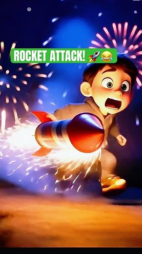 New Year Prank Wrong! ❌ Rocket Attack 🚀 #shorts