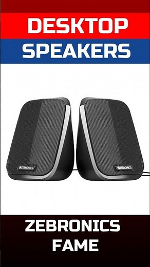 ZEBRONICS Fame Portable PC Soundbar | Best Desktop Speakers For Laptop & PC Under ₹1000