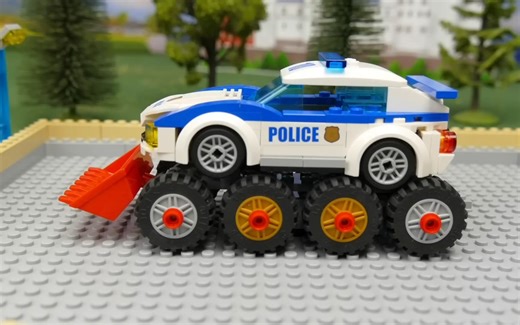 Policeman builds a Super Car - Lego City
