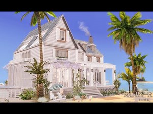 Sims 4 - Hamptons Beach House Stop Motion Video 模擬市民4 漢普頓海灘度假屋速建與下載