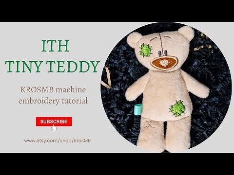 In the hoop: How to embroider a tiny teddy with an embroidery machine.