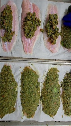 Vegetable-crusted basa 🔥#HomeCooking #NoWasteCooking #DinnerIdeas #CookingTips #VegetableForward