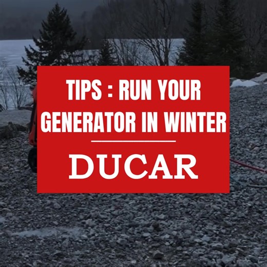 Get your generator ready for winter! ⚡ Voici 3 conseils pour assurer le bon fonctionnement de vos génératrices en hiver ! 📌 Découvrez nos modèles de génératrices ici : https://ducar.ca/en/collections/generators | Ducar Canada