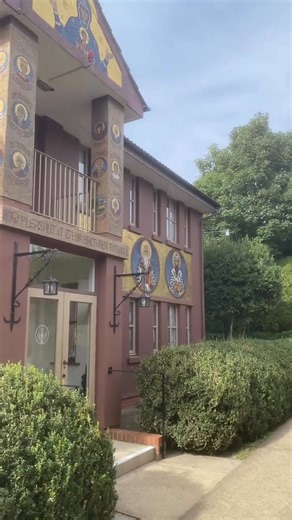 19K views · 1.6K reactions | The mosaics surrounding the guesthouse at the monastery of st John the Baptist in Essex, England. Video by "Spyridonfilm" | Orthodox England | Facebook