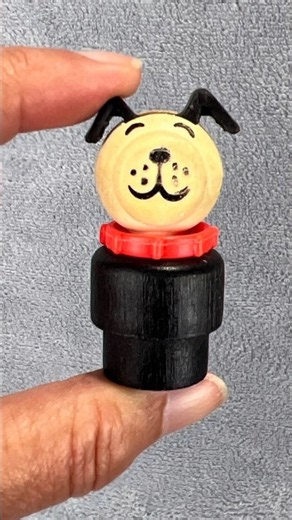 Vintage Fisher-Price Little People Wooden Dog 🐶 Do You Remember This One?