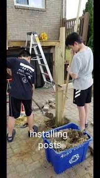 My diy deck project part 1 #deckbuilding #diyprojects #deck