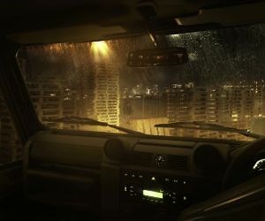 Rain Car Live Wallpaper