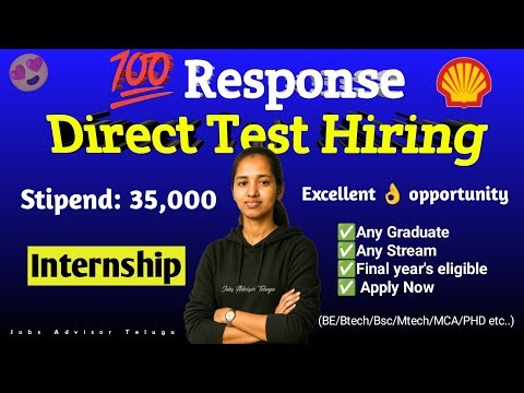 🔥 Shell Assessed Internship 2026 – Real Projects, Direct Test Process | India (Bangalore)