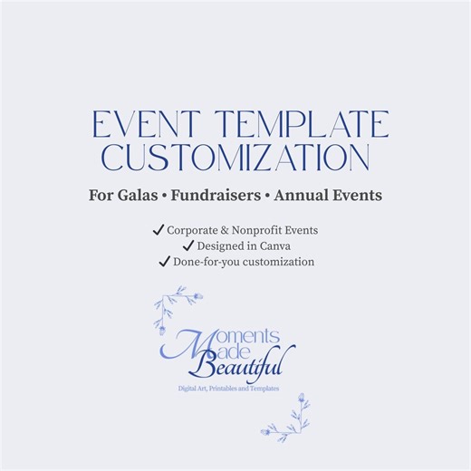 Event Template Customization, Canva Event Program Design, Corporate & Nonprofit Event Templates, Event Booklet Program Customization - Etsy