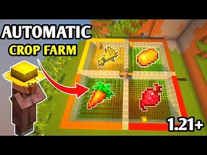 EASY Minecraft CROP FARM Tutorial – Unlimited Food & Trading! 🌾💰"