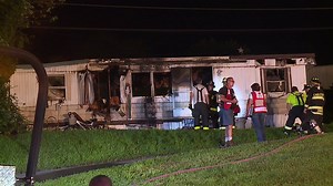 Mobile Home Destroyed by Fire in Columbia County