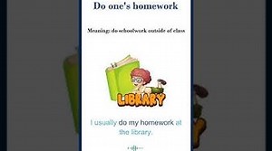 Do ones homework meaning Common English Idioms shorts