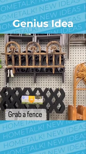 Grab a Dollar Store fence.. This is GORGEOUS😍 @hollygrace.ca #DIY #DollarTree #DollarTreeDIY #HomeDecor #upcycling