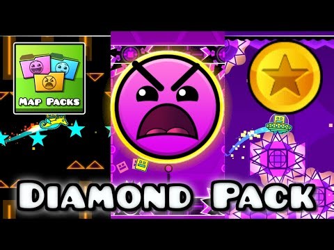 "Diamond Pack" Complete | Geometry Dash (Map Packs)