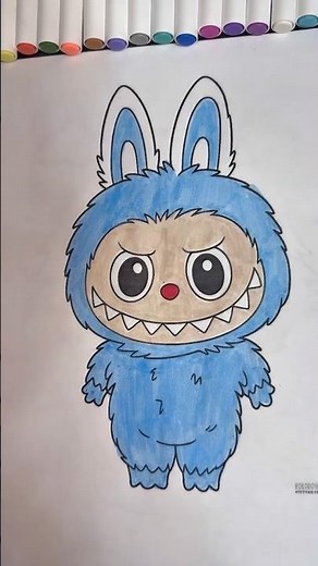 Coloring Labubu #coloring #labubu #colorwithme