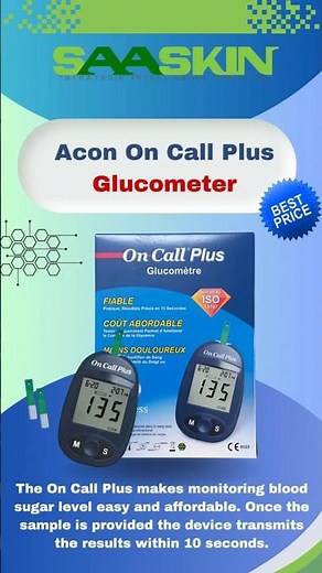 Acon on call Plus Glucometer and Test Strips | - #G113-214 , #G133-111 , #G133-119 | Medical POCT |
