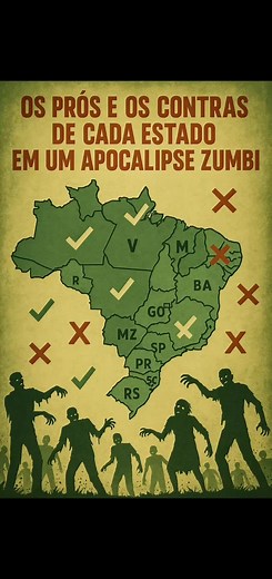 Prós e Contras dos Estados em um Apocalipse Zumbi