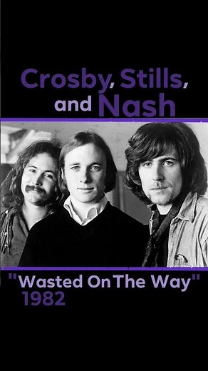 "Wasted on the Way" Crosby, Stills, and Nash ~ 1982 #80srock #CSN